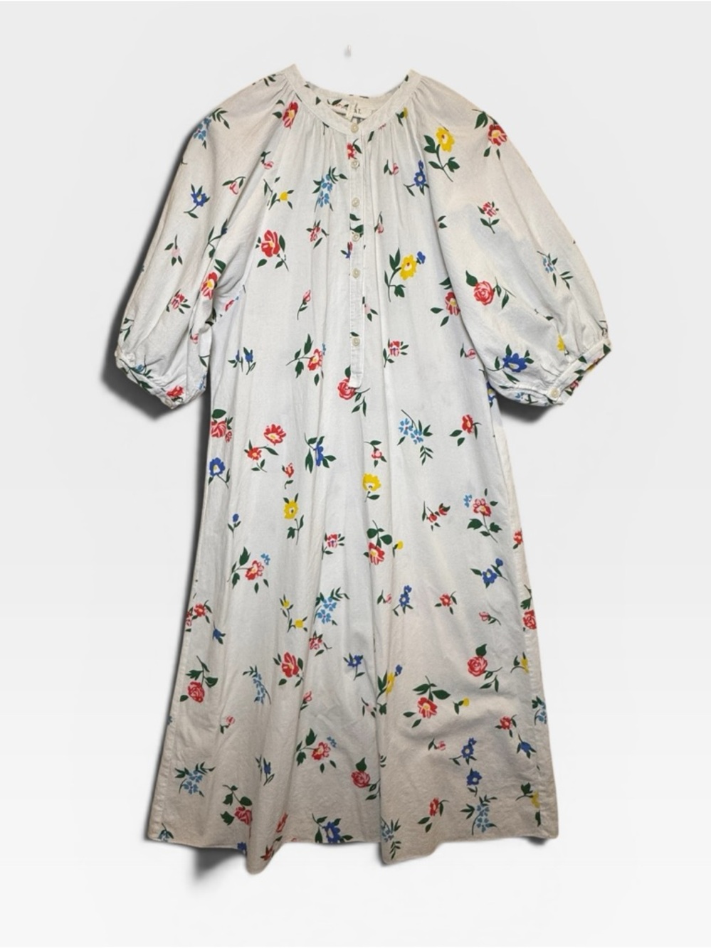THE GREAT. Floral Print Midi Dress Size 1